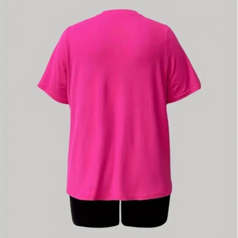 Pink Black 3XL Dope Shorts Set SKU# TMS060213XLPNKMT