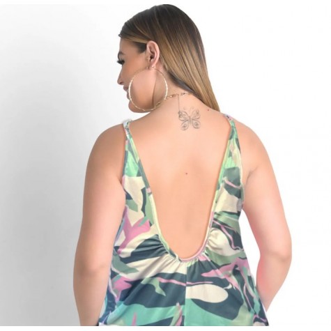 5XL Green Cami Romper SKU# ALJ223995XLGREMT