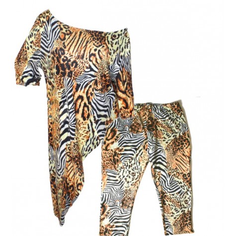 4XL Animal Print Tunic Set SKU# ALS73494XLANIMT