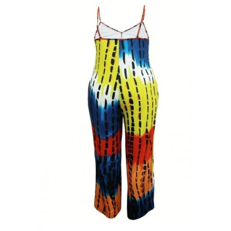 Rainbow Tie Dye 4XL Jumpsuit SKU# TMJ065664XLRNBMT