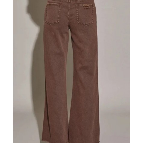 Mustard Seed  High Waisted Heavily Distressed Wide Leg Denim Jeans SKU# DS0528-N-washed-denim-6 SKU# DS0528-N-espresso-6