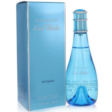 Cool Water Perfume By Davidoff for Women 3.4 oz Eau De Toilette Spray